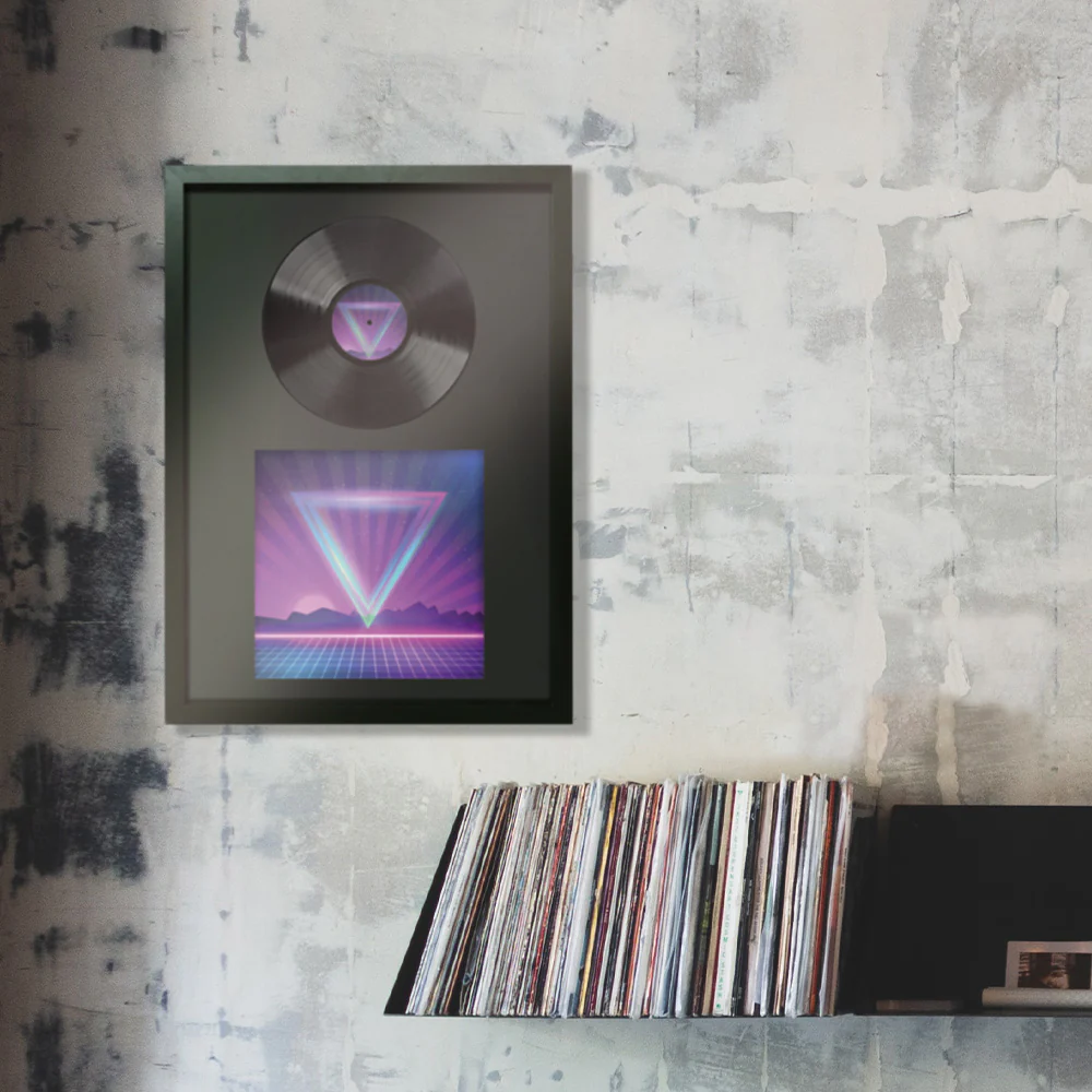 GB Eye 19.6" x 27.5" Album & Vinyl Collector Frame, FSC Black Wood Poster Frame, Scratch Proof Glazing, Vertical and Horizontal Wall Mounting, Set of 2 - Image 11