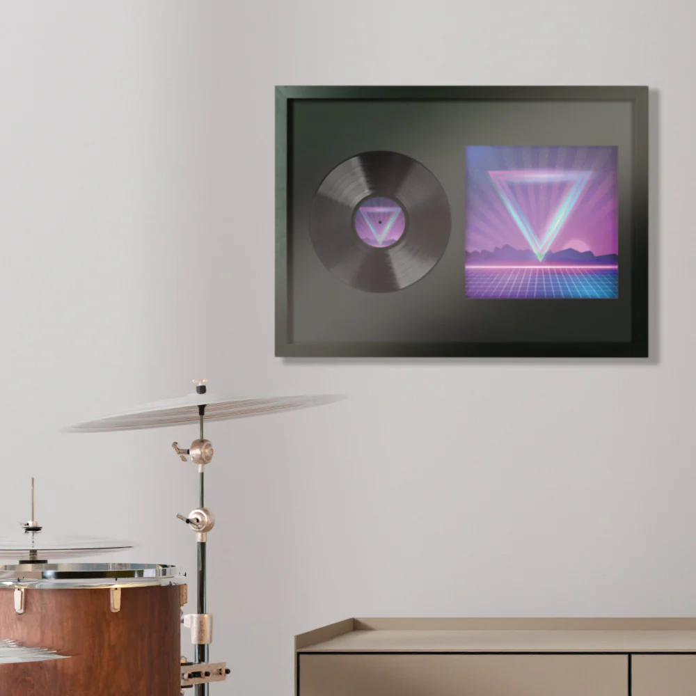 GB Eye 19.6" x 27.5" Album & Vinyl Collector Frame, FSC Black Wood Poster Frame, Scratch Proof Glazing, Vertical and Horizontal Wall Mounting, Set of 2 - Image 12