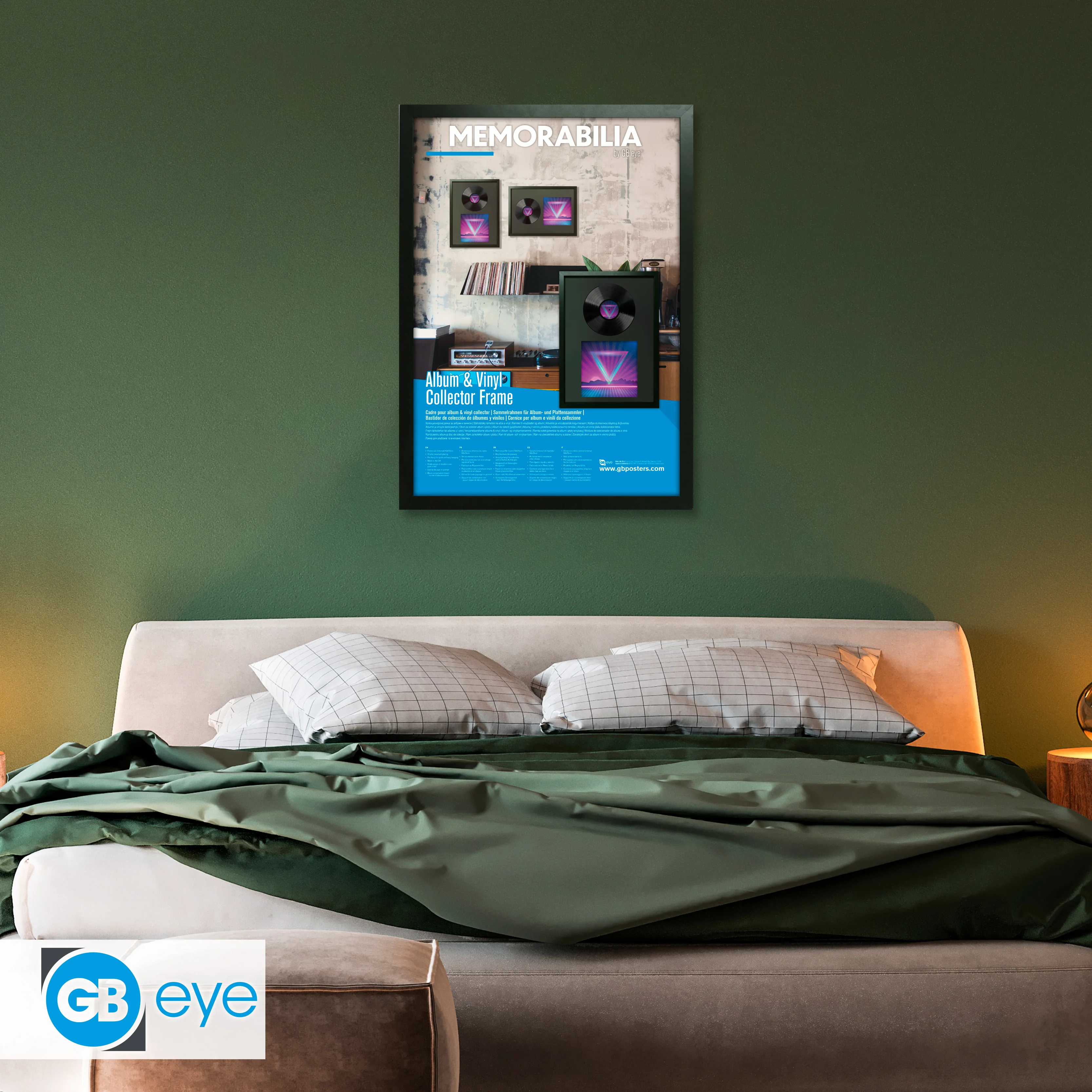 GB Eye 19.6" x 27.5" Album & Vinyl Collector Frame, FSC Black Wood Poster Frame, Scratch Proof Glazing, Vertical and Horizontal Wall Mounting, Set of 2 - Image 13