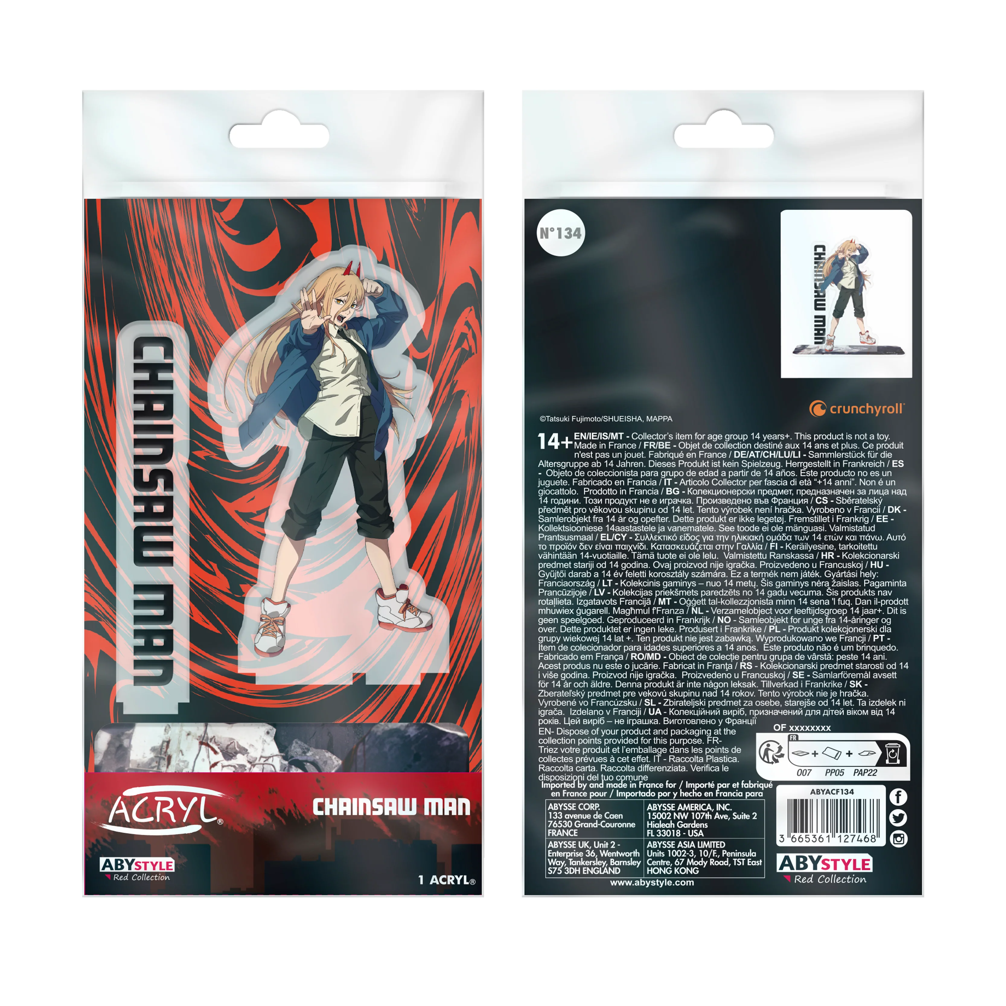 ABYstyle Chainsaw Man Power  7" Acryl® Acrylic Stand Model Figure Anime - Image 2