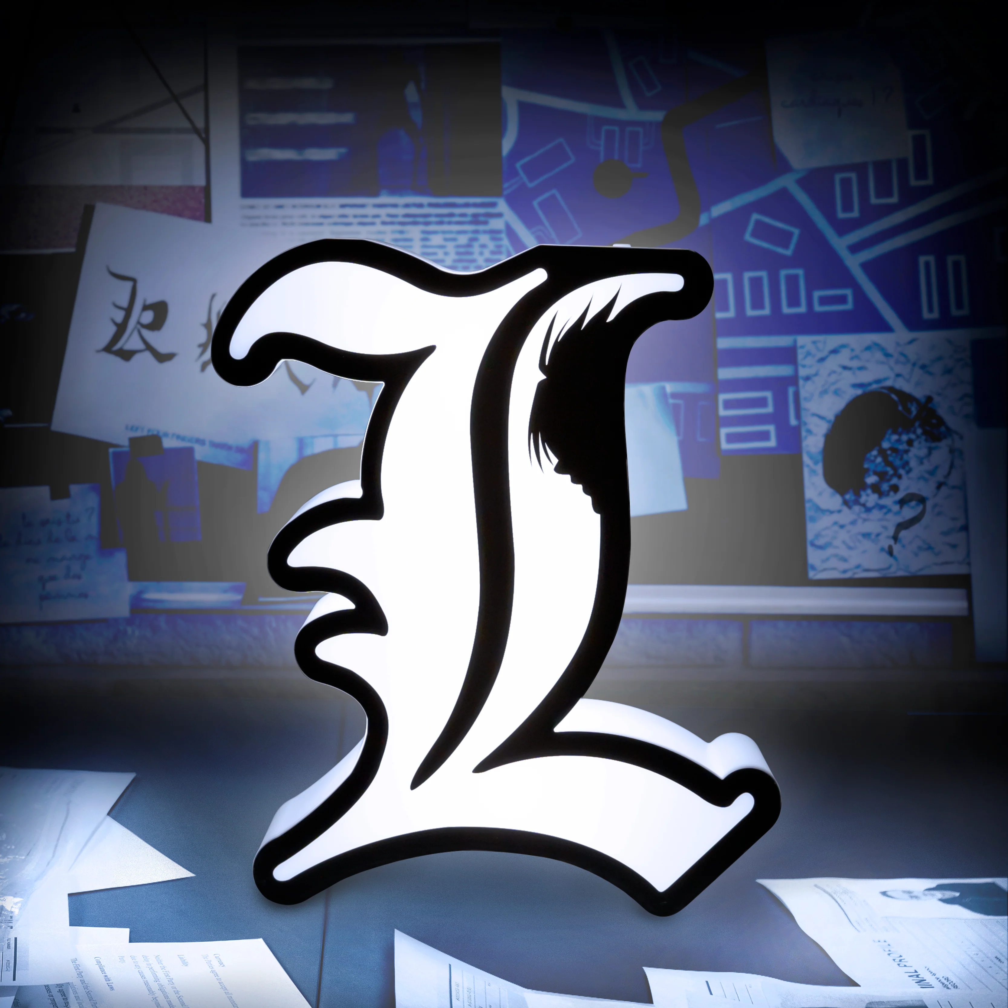 ABYstyle Death Note "L" Lamp Decorative Portable Led 8.26" x 7.08" x 2.36" - Image 2