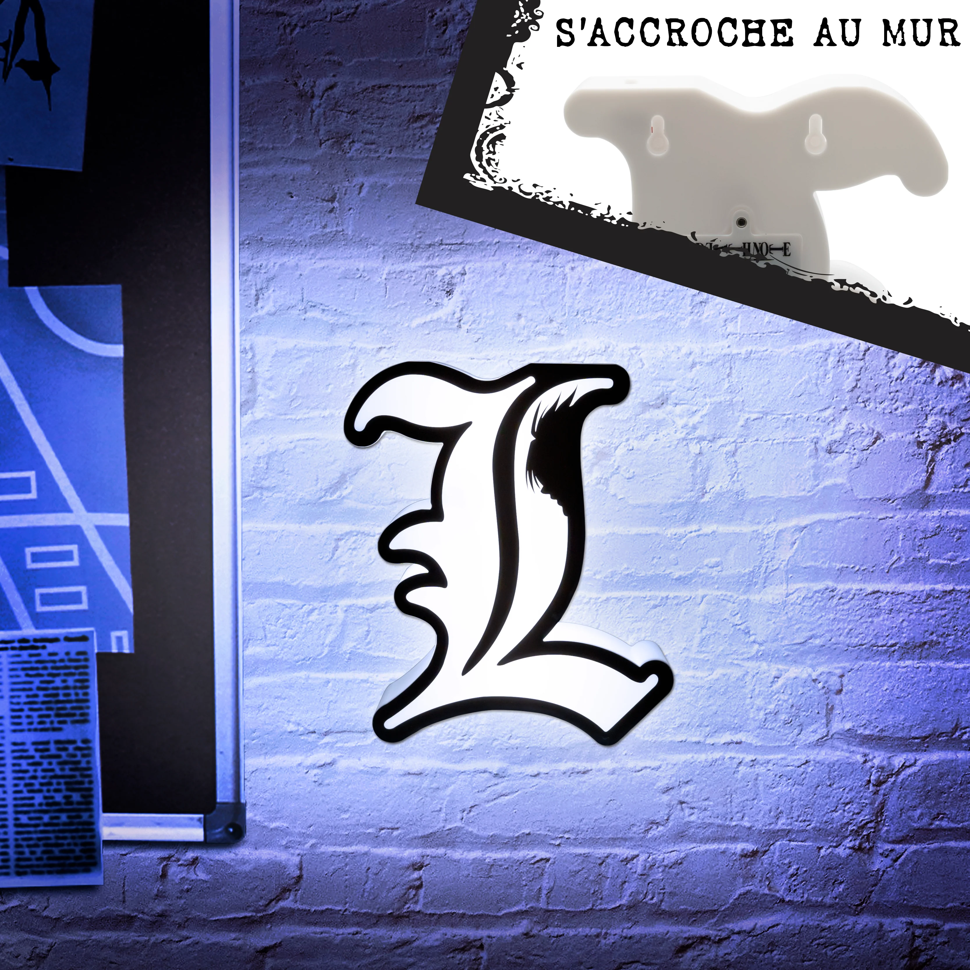 ABYstyle Death Note "L" Lamp Decorative Portable Led 8.26" x 7.08" x 2.36" - Image 4