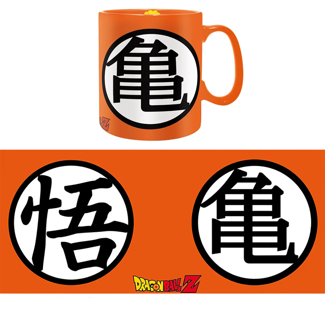 ABYstyle Dragon Ball Z Goku Symbols Gift Set Ceramic Coffee Mug and Coaster - Image 4
