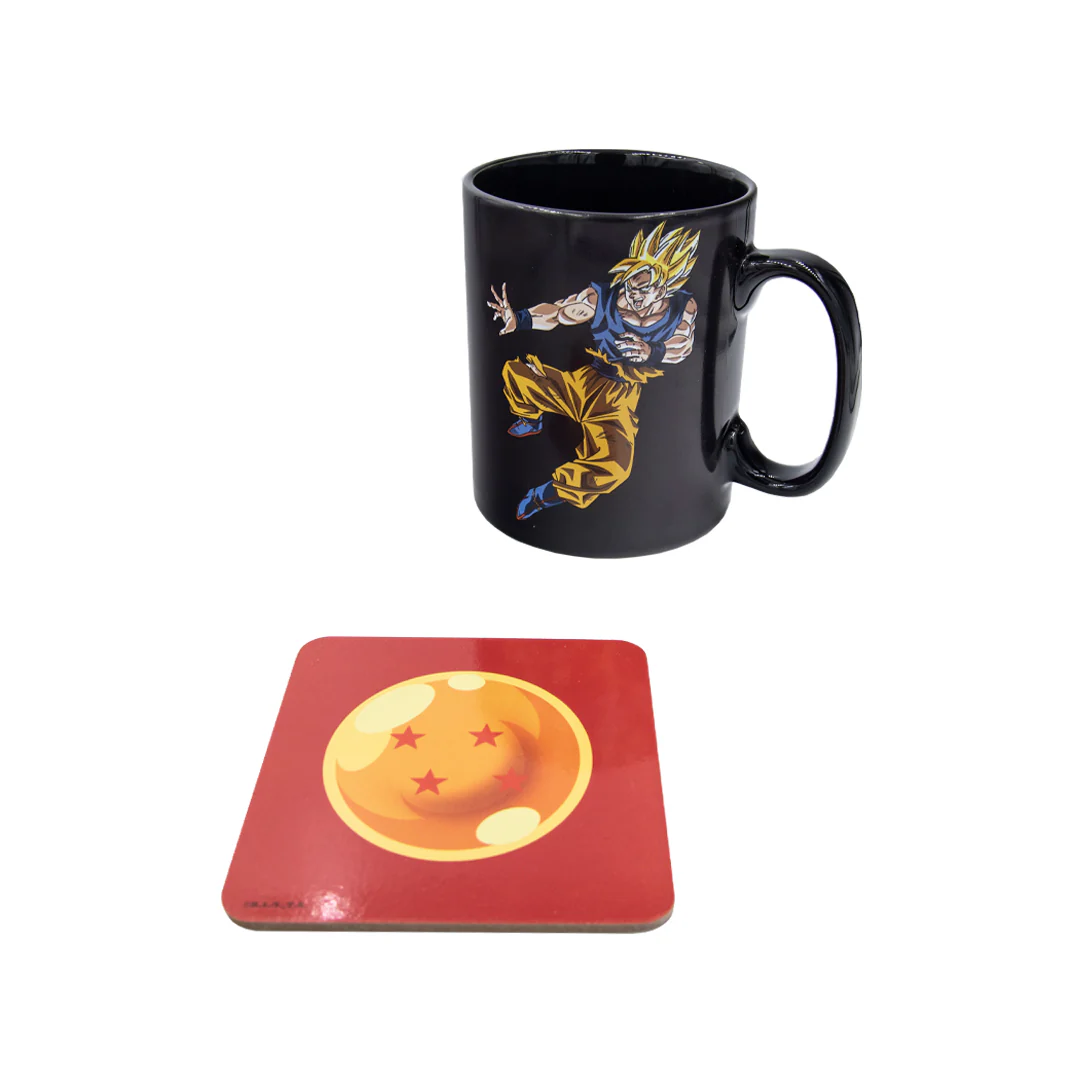 ABYstyle Dragon Ball Z Goku vs Buu Gift Set Heat Change Mug and Coaster - Image 6