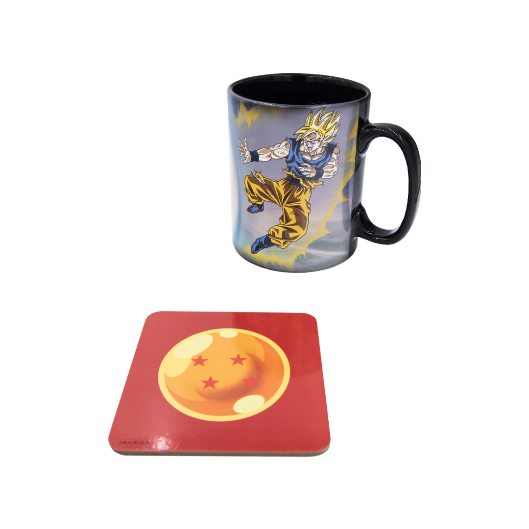 ABYstyle Dragon Ball Z Goku vs Buu Gift Set Heat Change Mug and Coaster - Image 7