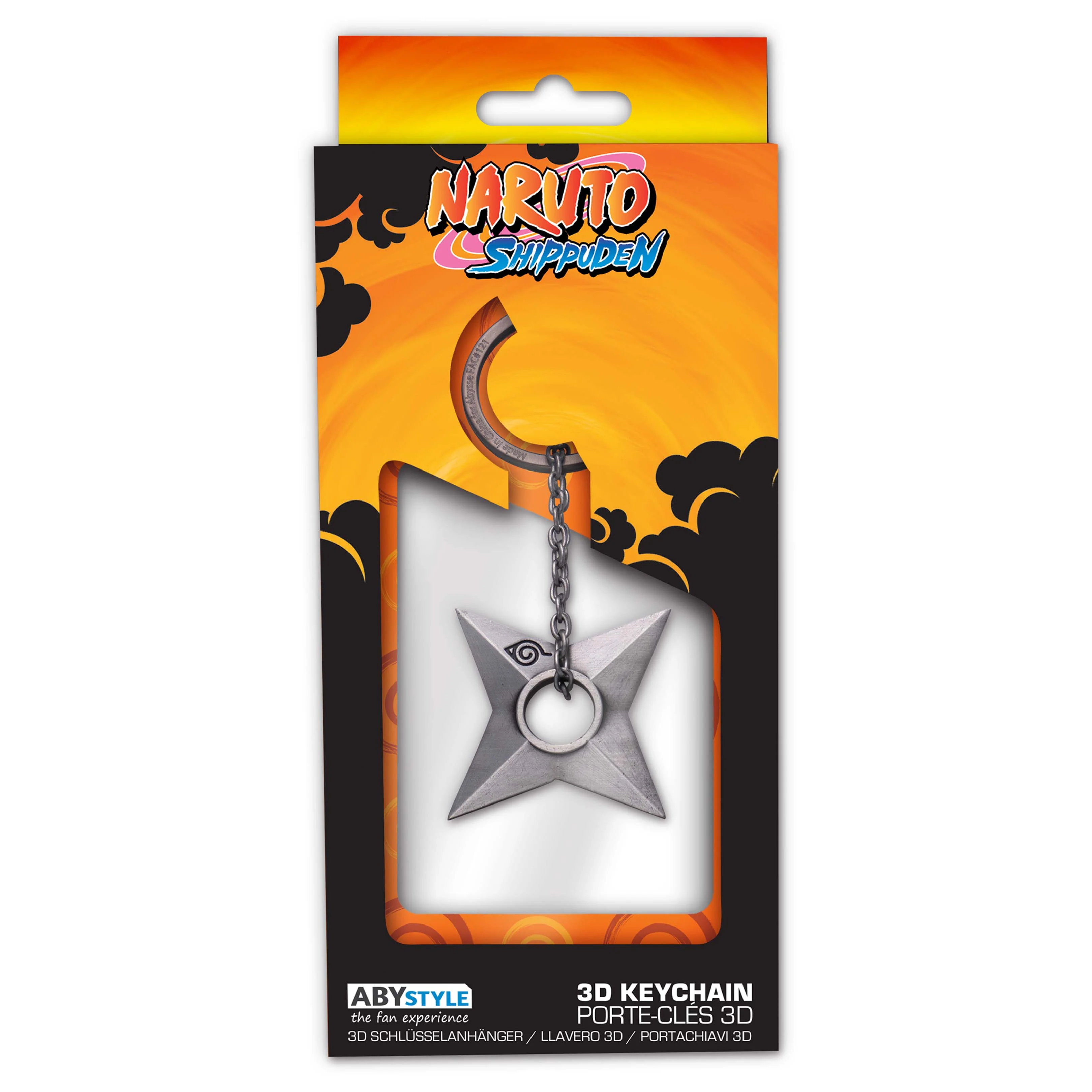 ABYstyle Naruto Shippuden Konoha Metal Keychain 1.3" x 1.3" - Image 5