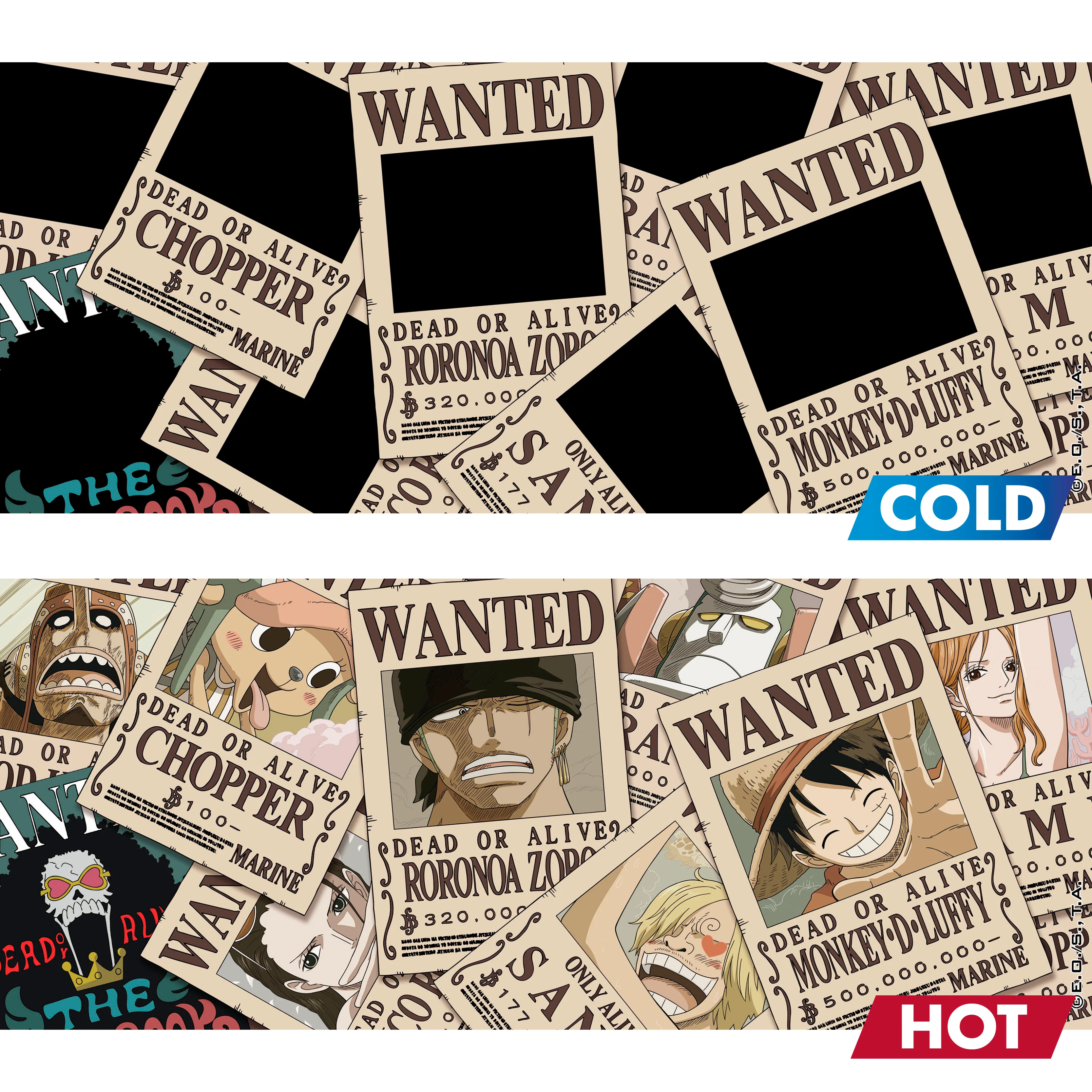 ABYstyle One Piece Wanted Luffy Heat Change Mug 16 Fl Oz - Image 3
