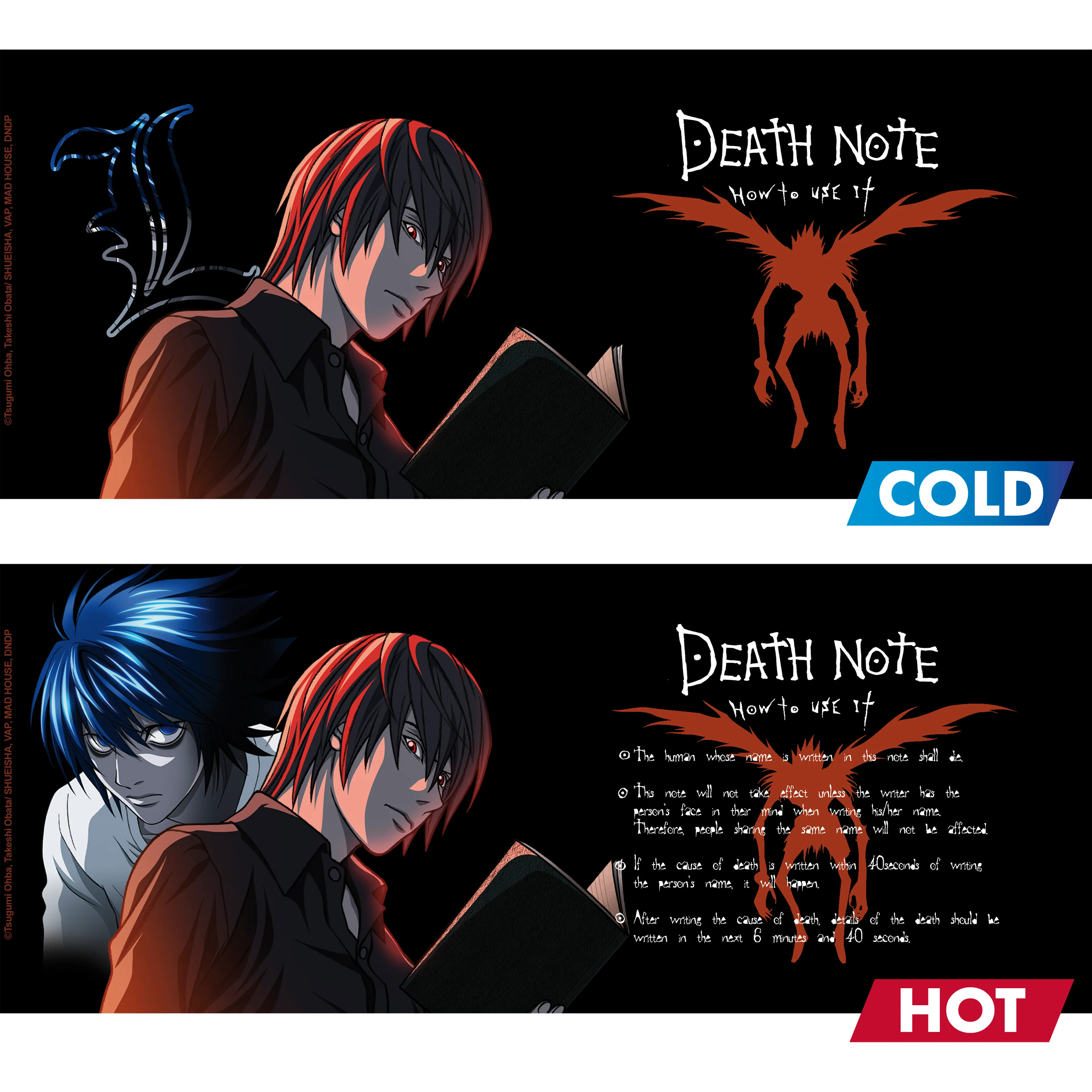 Death Note - Light and Ryuk Heat-change Mug, 16 oz. - Image 3