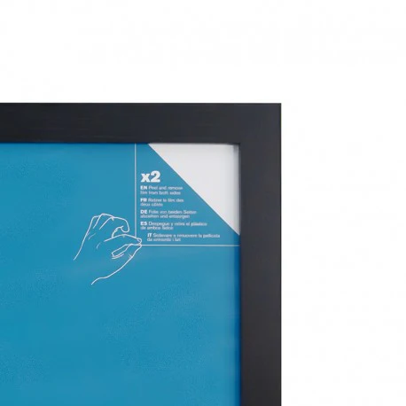 GB eye 16.5x23 MDF Frame A2, FSC Black Wood Poster Frame, scratch proof glazing, Horizontal and Vertical - Image 3