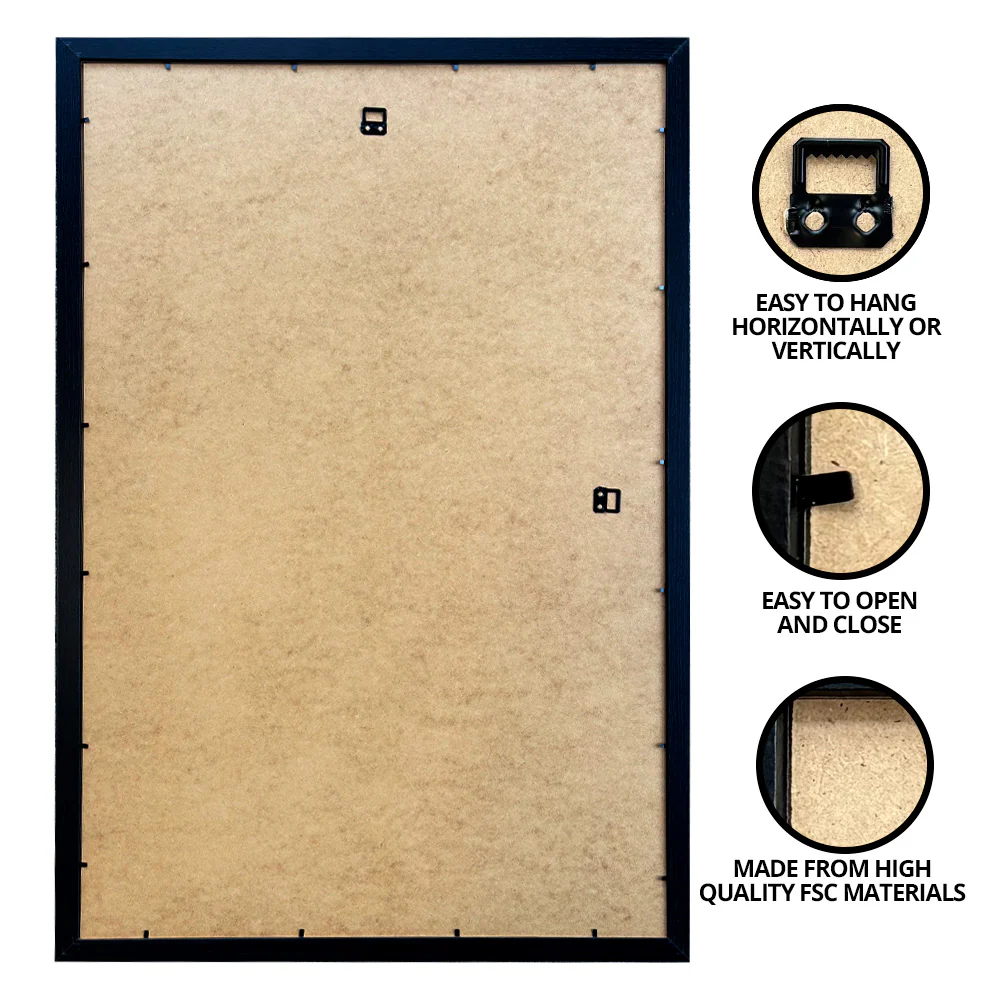 GB eye Black Wooden Blank Picture Frame 20.5" x 15.5" - Image 5