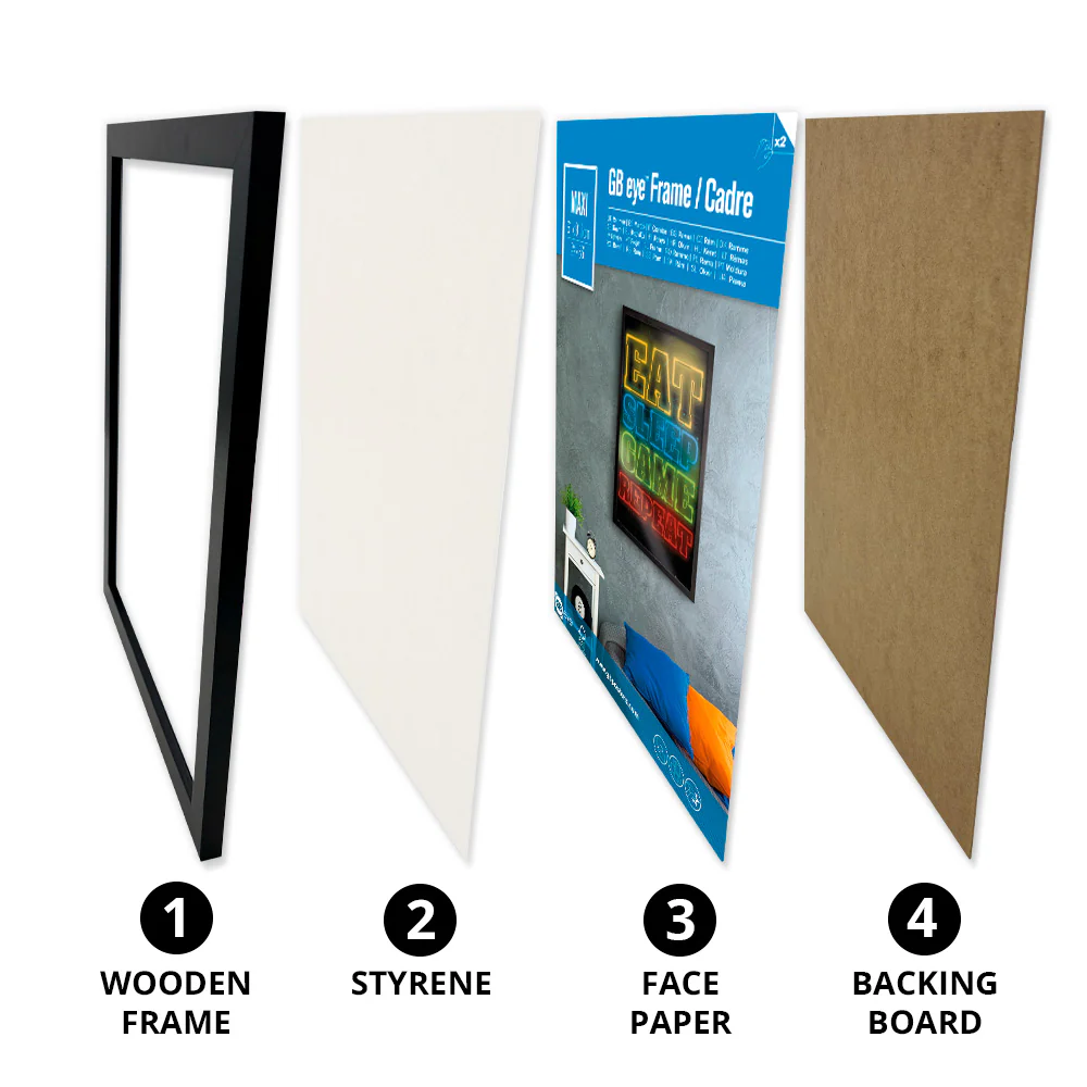 GB eye Black Wooden Blank Picture Frame 20.5" x 15.5" - Image 7