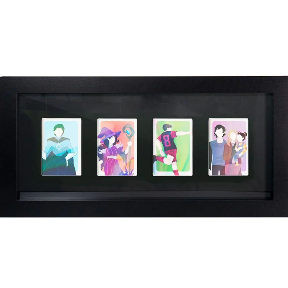 Gb Eye Trading Card Collector Frame 4 Position Black Fan 15.7" x 6.7" Twin Pack - Image 5