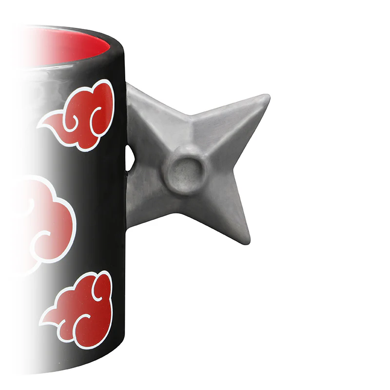 ABYstyle Naruto Shippuden Akatsuki Clouds 3D Shuriken Handle Mug - Image 3