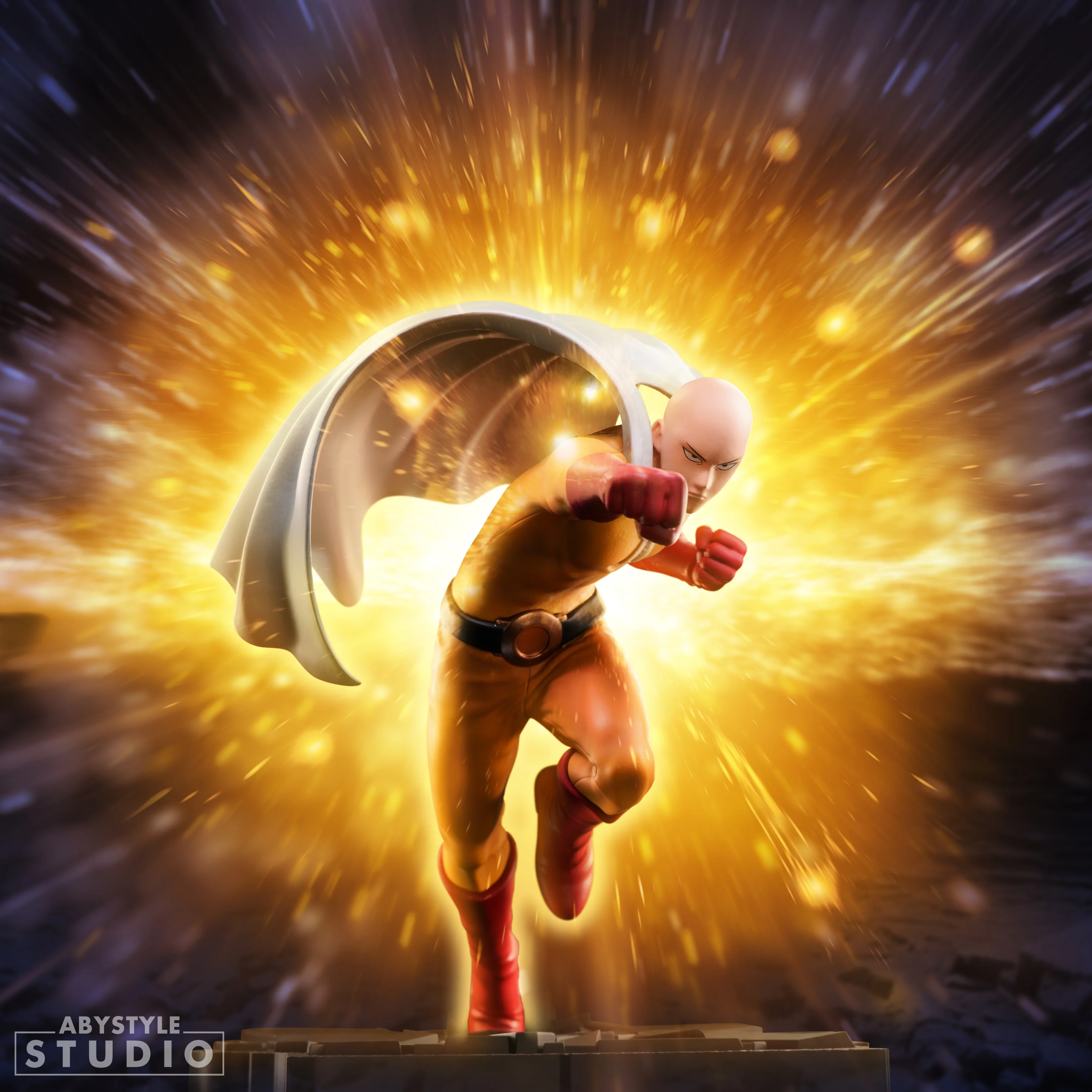 ABYstyle Studio One Punch Man Saitama 6.3" Tall SFC Collectible PVC Figure - Image 2