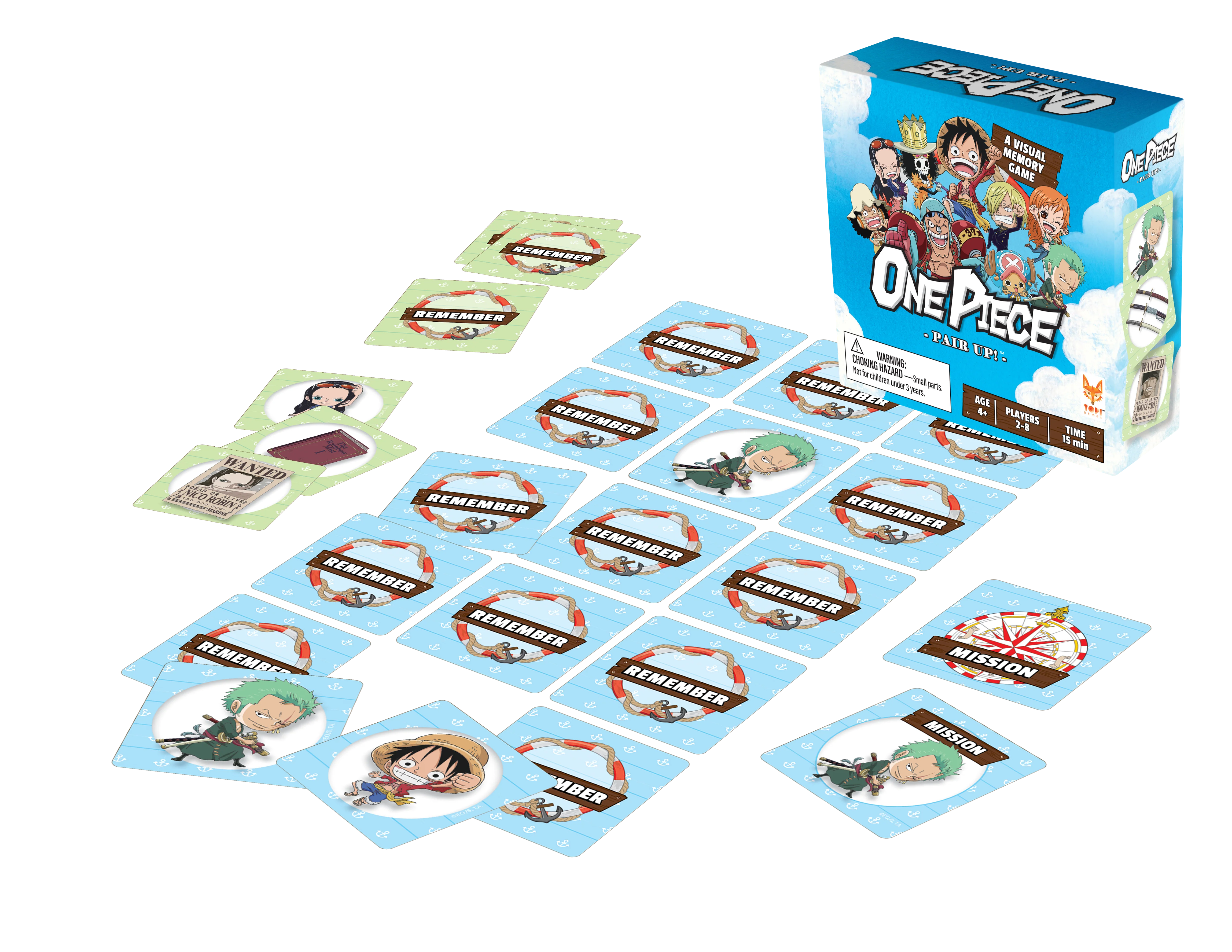 Topi Games One Piece Remember Challenge| Board Game | from 2-8 Players | 15-20 Min | Ages 7+ Anime Merch Gift Memory Game - Image 5